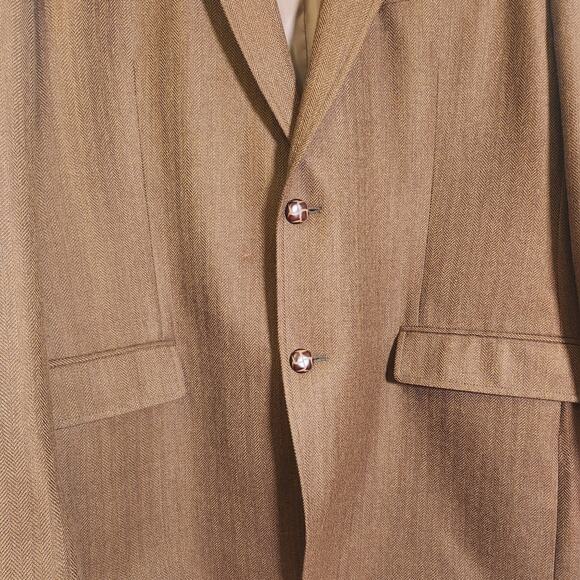 MICHAEL KORS Brown Wool Blazer with Elbow Patches, Size 48L - Picture 5 of 12